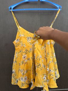 Floral Yellow Top