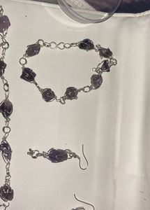 Set Of Mala Earings And Bracelet