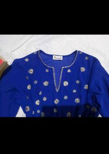 Blue Embroidered Kurti 🧿💙💙