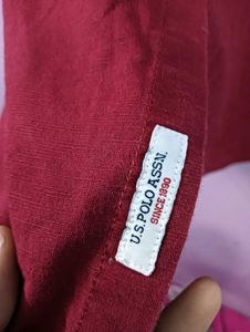 US Polo Assn. Maroon Shirt