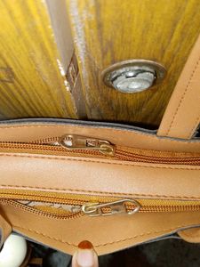 Sultan Tan Faux Tote Bag