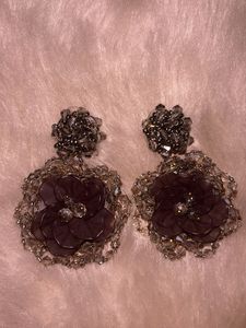 Flower Beaded Earrings