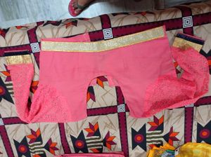 Gorgeous Pink Designer Saree with Blouse