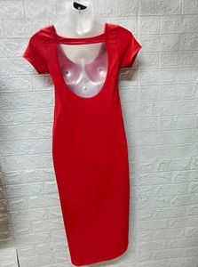 Red Bodycon Dress For Small To Medium Size