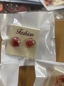 Handmade Floral Resin Earrings 5 pairs combo