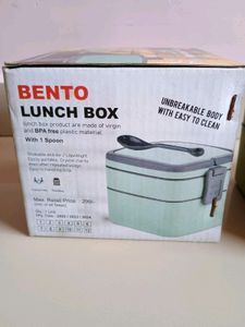 Bento Two Layer Lunch Box With Spoon