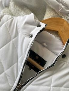 White Quilted Puffer Jacket