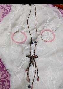 Silver Necklace &amp; Earring Set All 4 At Just 150