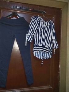 Women Top And Pants Set