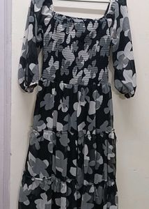 Floral Print Midi Dress