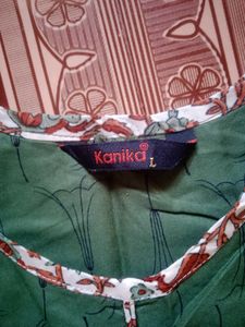 Green Printed Kurta Set