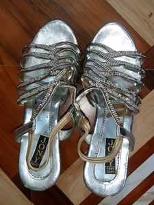 Silver Shiny Heels