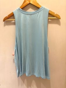 Light Blue Flowy Tank Top