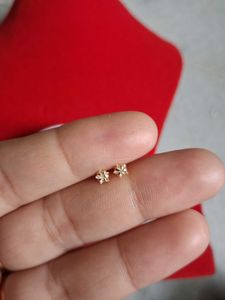 Cute Flower Stud Earrings Gold