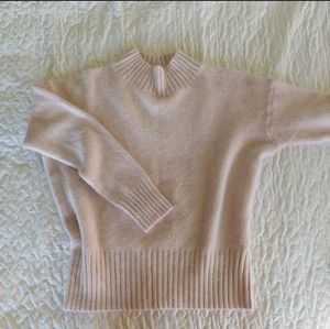 Soft Pink Turtleneck Sweater