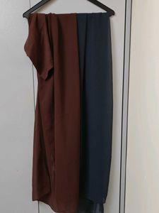 Dual colour instant hijab with attached cap