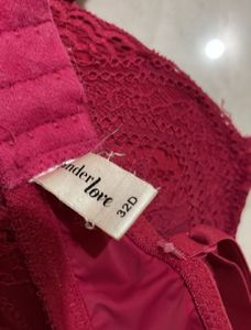 Elegant Red Lace Bra