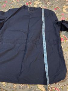 Navy Blue Long Sleeve Top