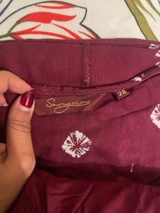 Elegant Maroon Dhoti Kurta Set