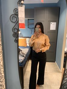 Gold Satin Shirt⭐️