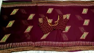 🇳🇿💫❤️ Elegant Burgendy Colour Saree