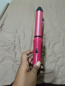 2in1 Pink Hair Straightener and curler
