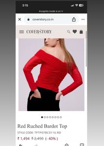 Cover/story Top In Red❤️