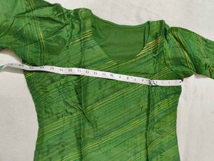 Green Banarasi Silk Fabric