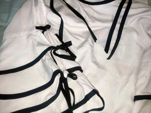 Stylish White Cold Shoulder Top