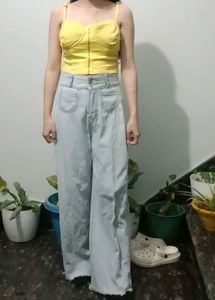 High Waisted Wide Leg Jeans