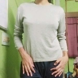 Ann Taylor Sparkly Long Sleeve Top