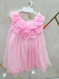 Pink Rose Tulle Dress