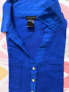 Navy Blue Classy Top Savana/Zara/H&amp;M