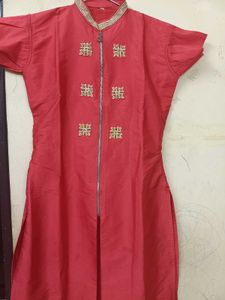 Vibrant Red Kurta