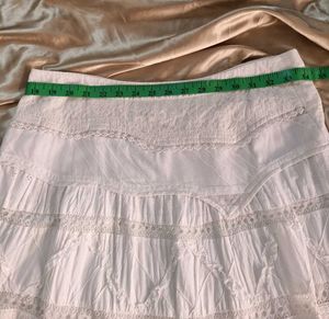 White Cotton Skirt