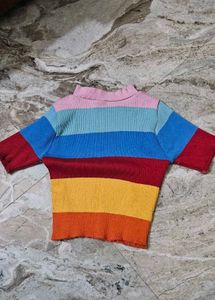 Cute Colourful Top🤌🏻🌈