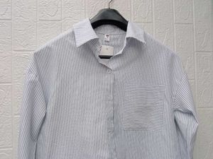 New with tag Pinterest Striped Cropped Shirt