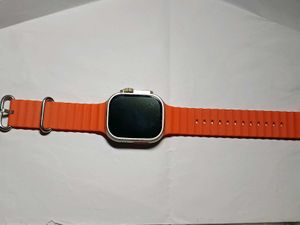 Smart Watch with Orange Band