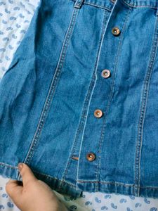 Denim Skirt Buttoned Down