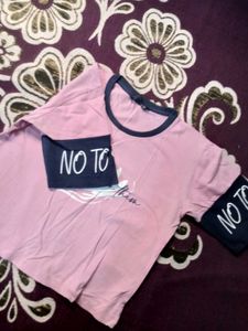 Solid Pink Crop Top