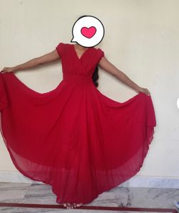 meroon dress flared