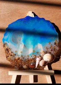 Resin Light Love &amp; Photo Frame With Stand