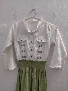 Stylish Two-Tone Dress