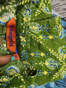 rangriti Olive Green Printed Kurta