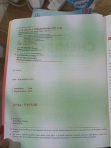 Class 12 Chemistry Textbook. Op Tandon. Jee