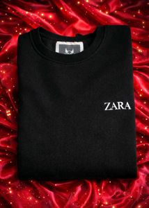 Men’s Black Winter Fleece Sweatshirt | Round Neck