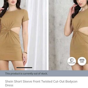 Shein Cut-Out Bodycon Dress