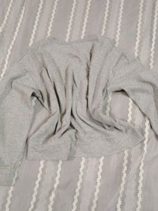 Grey Crop Sweatshirt
