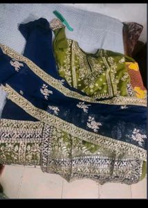 NEW HEAVY FAUX GEORGETTE PAKISTANI SUIT XXL Size