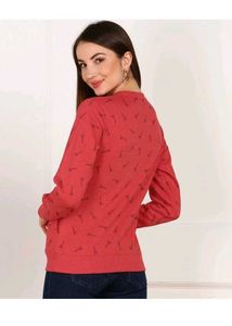 🥳Redy Orangish Queen Print Sweatshirt